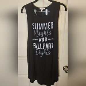 Maurices Black Baseball Tank